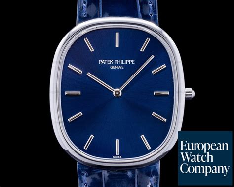 patek philippe ellipse watch with diamonds|golden ellipse blue dial watch.